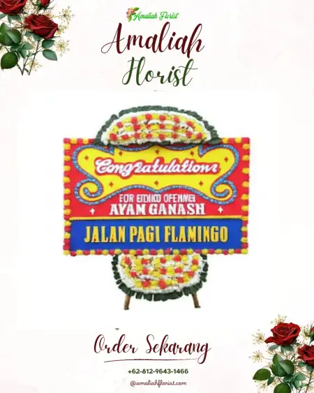 Sewa Papan Bunga Ngaru Aru